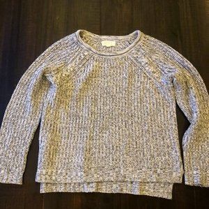 Gray Large Sweater Pink Rose